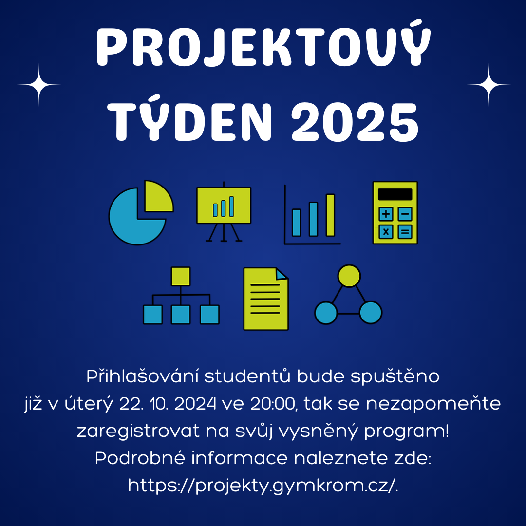 Projektový týden - termín přihlašování